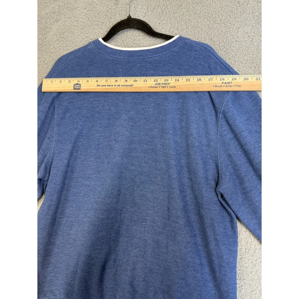 Koret City Blues Sweater Womens Large‎ Blue Floral Embroidered Pullover Casual